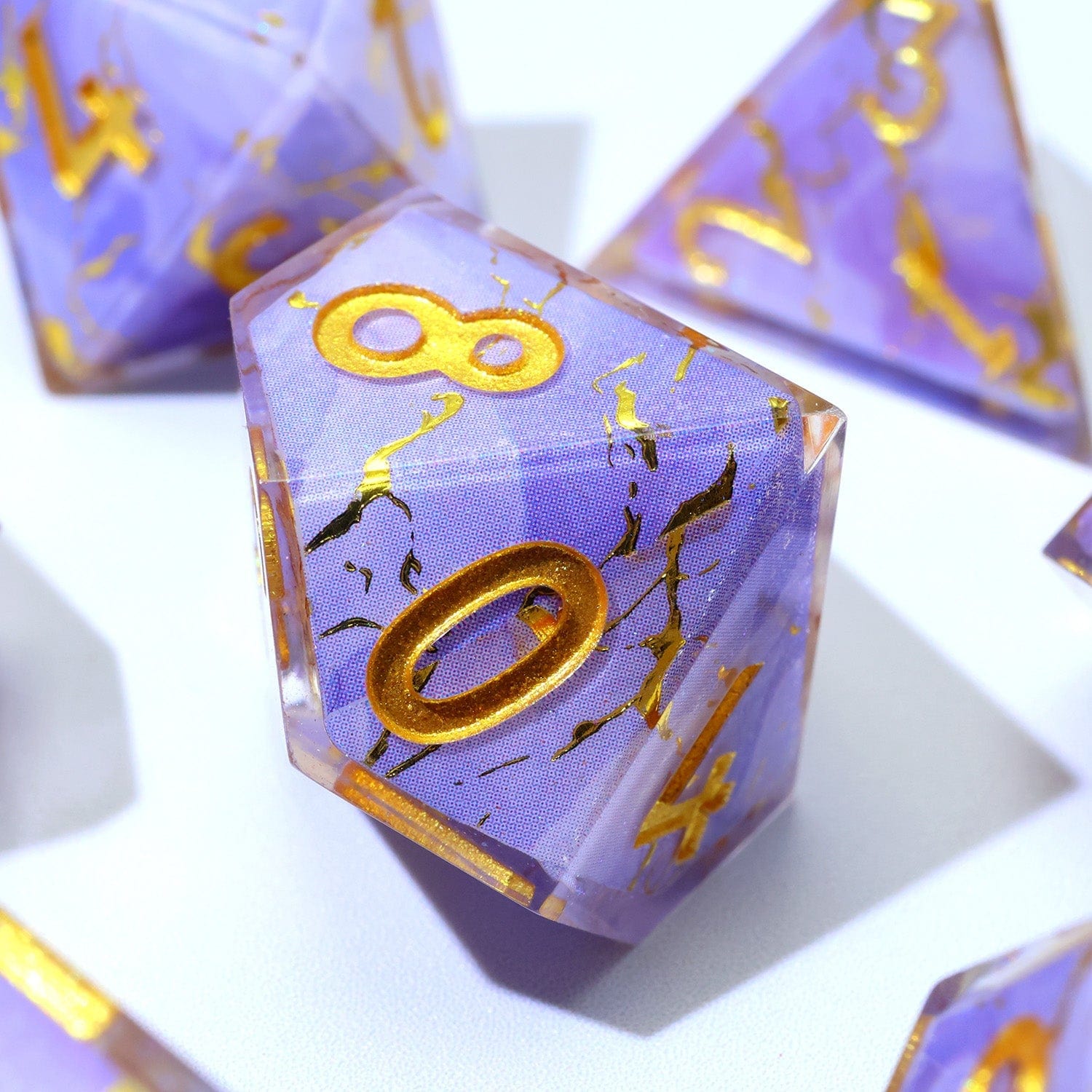 Tabletop Dominion DICE Lunari Whisper | Art Core Dice | 7 Piece Set