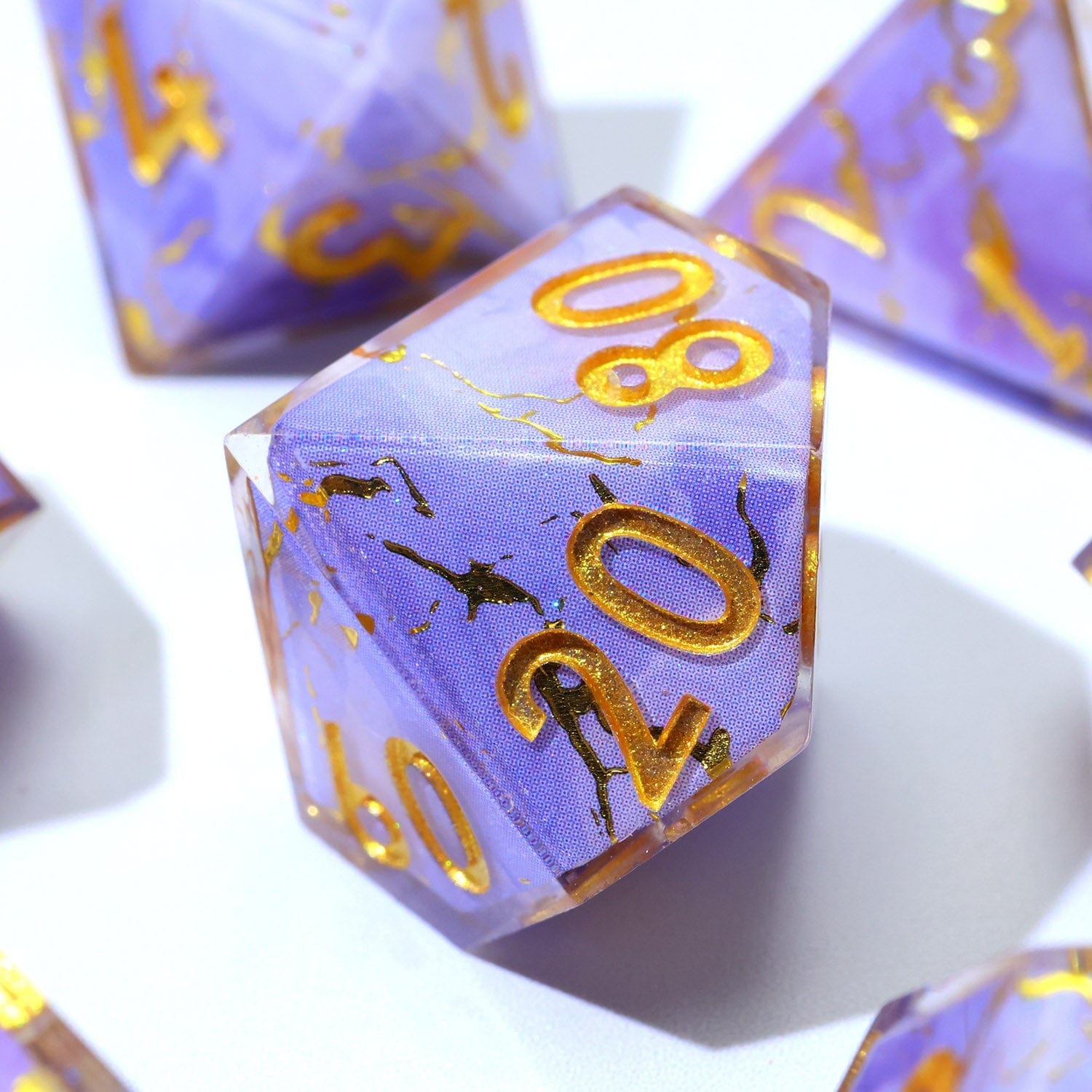 Tabletop Dominion DICE Lunari Whisper | Art Core Dice | 7 Piece Set