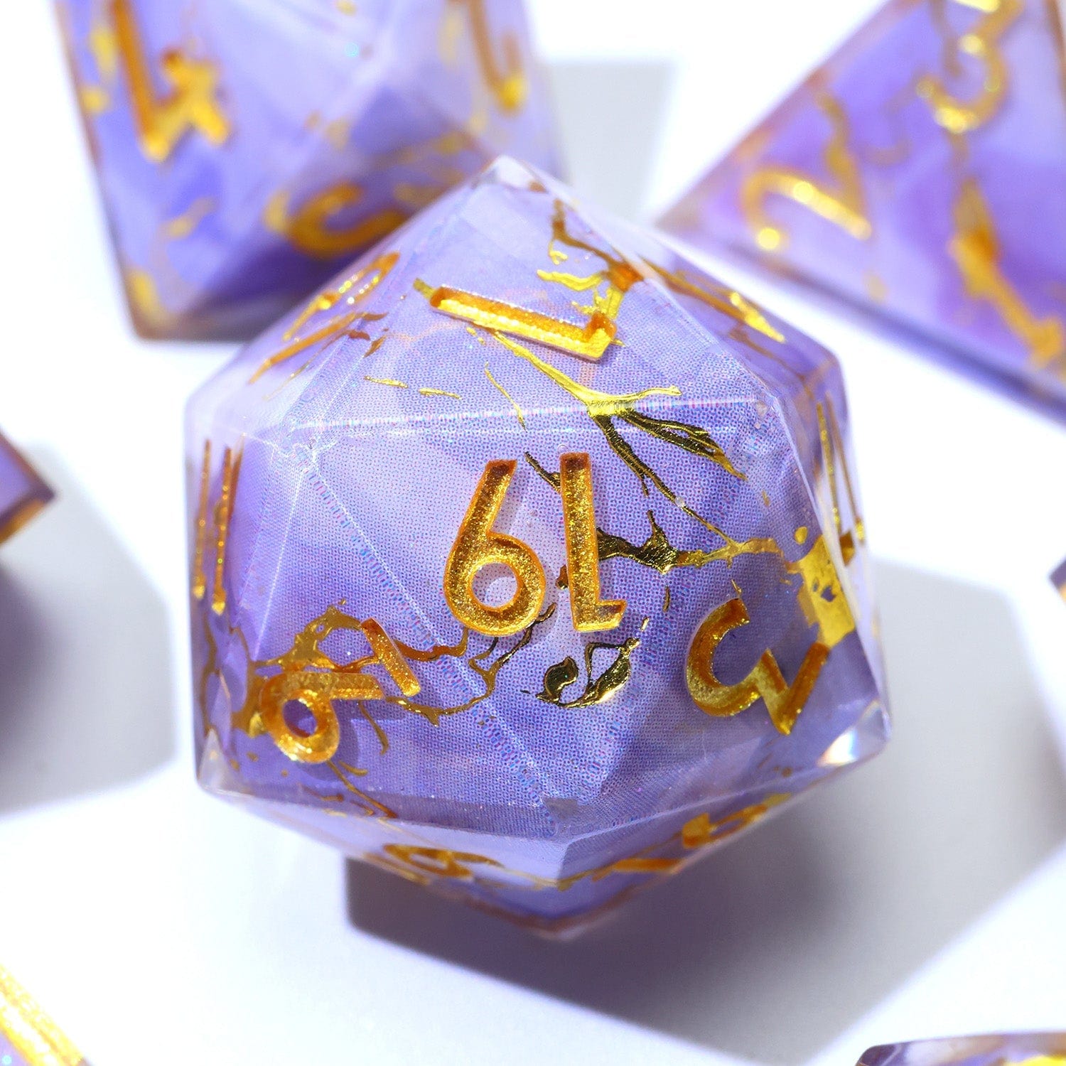 Tabletop Dominion DICE Lunari Whisper | Art Core Dice | 7 Piece Set