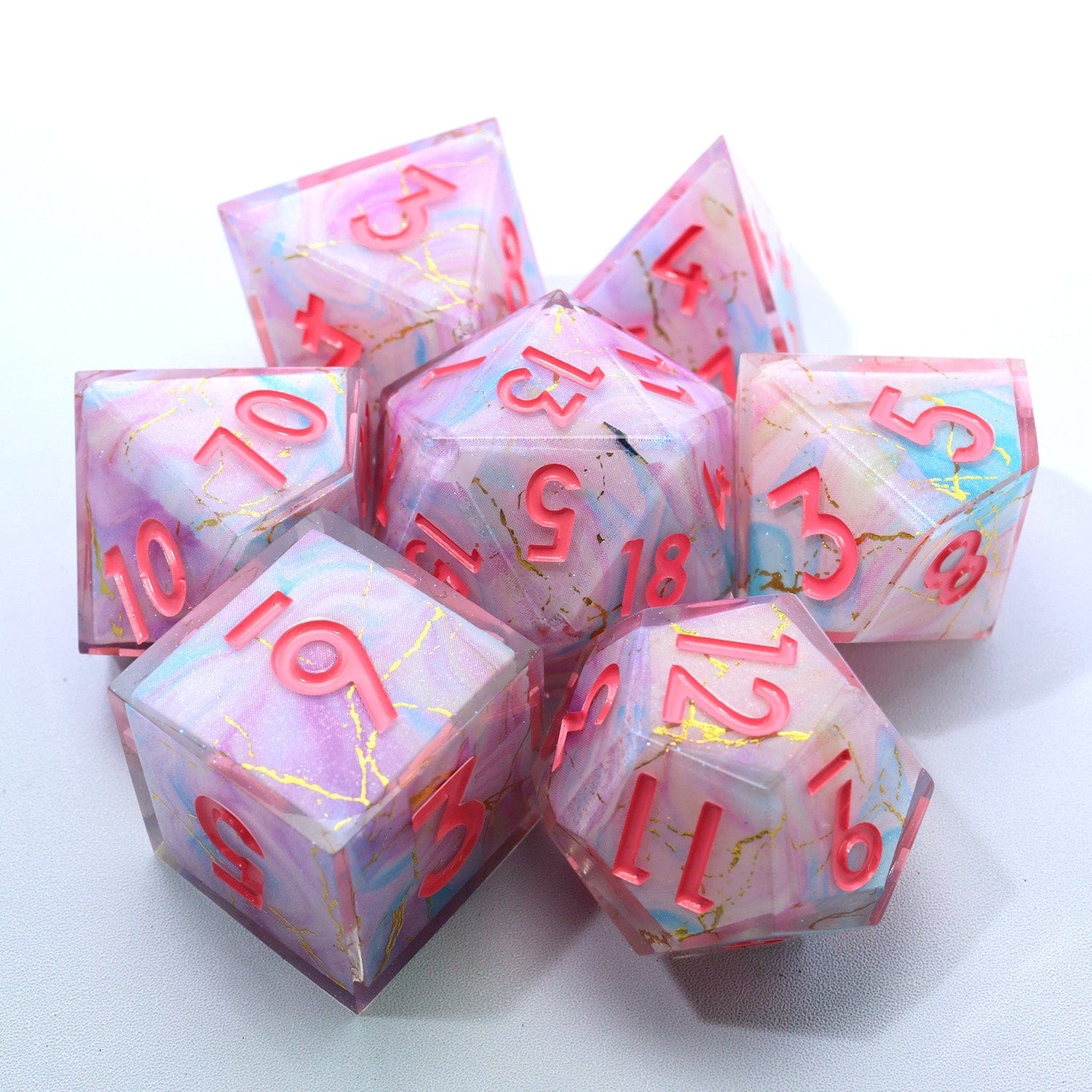 Tabletop Dominion DICE Lunaris Drift | Art Core Dice | 7 Piece Set