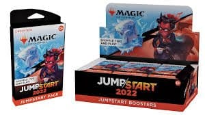Trading Card Game Magic: The Gathering: Jump Start 2022 booster box with 2x boosters