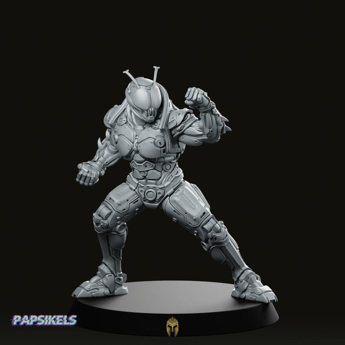 We Print Miniatures Science Fiction Masked Cyber Rider Tetsu Miniature