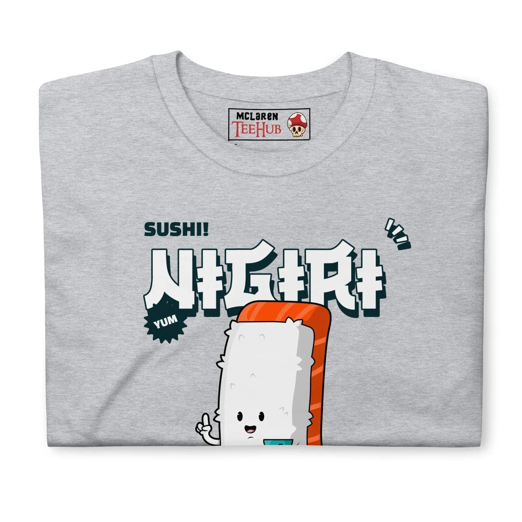 McLaren Tee Hub T-shirt Nigiri Sushi Lovers Club T-Shirt – Funny Japanese Food Tee