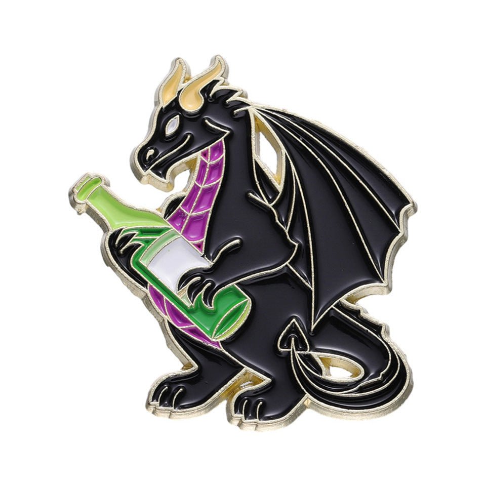 Merlot Monster Pin Badge - Badges