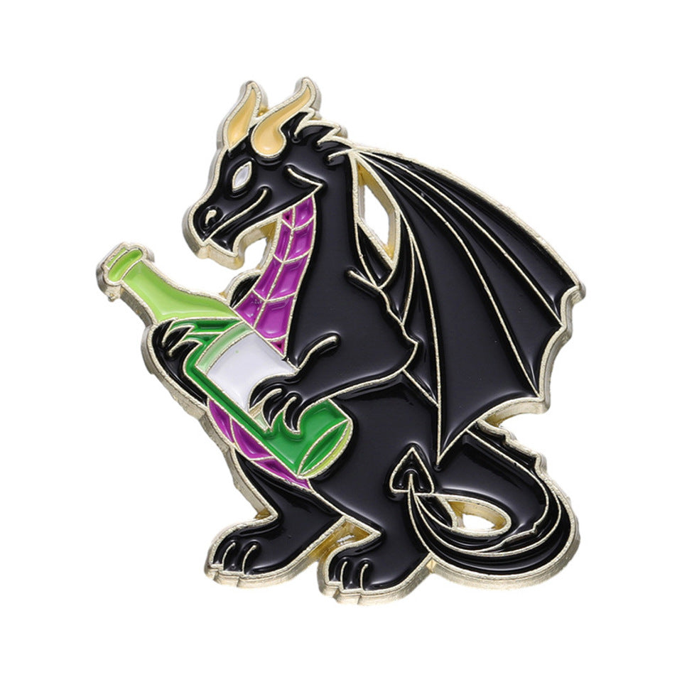 Merlot Monster Pin Badge - Badges