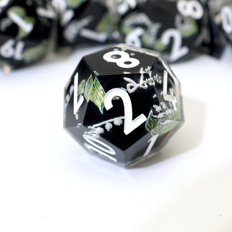 Midnight Moondrop | Art Core Dice| 7 Piece Set - DICE
