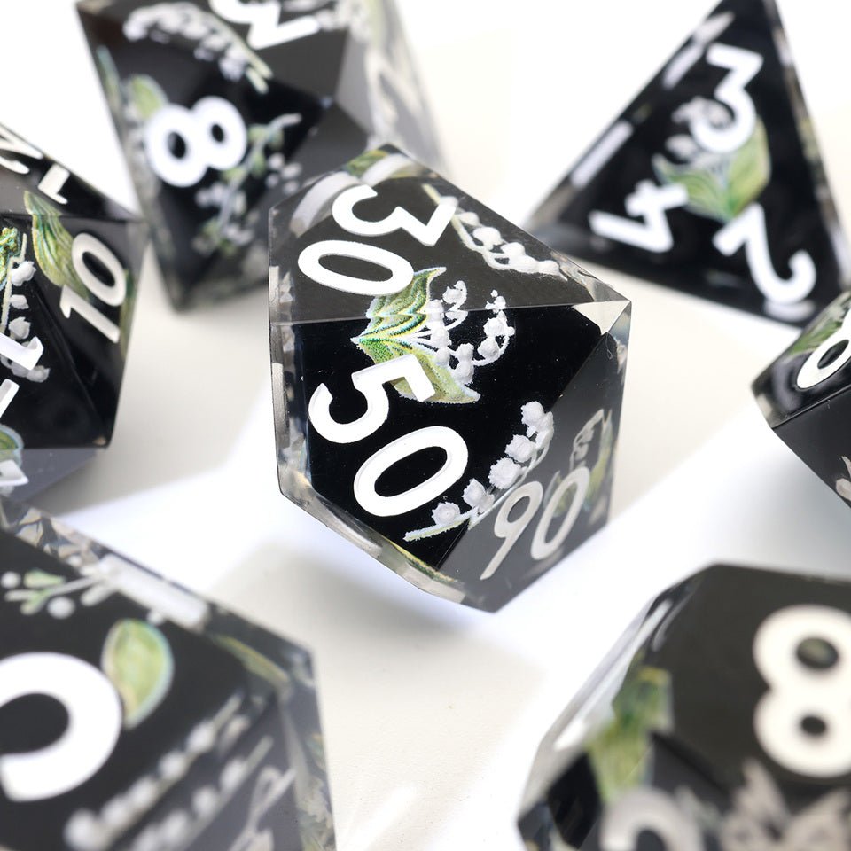 Midnight Moondrop | Art Core Dice| 7 Piece Set - DICE