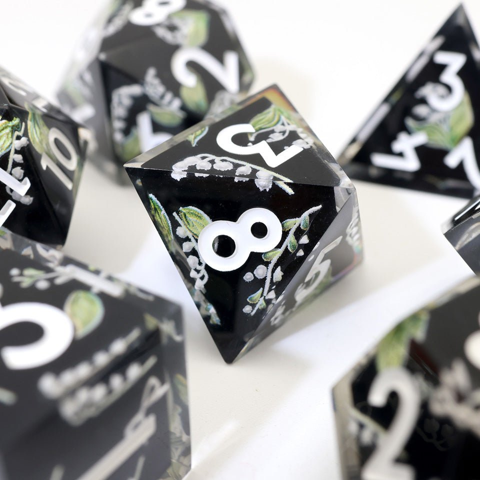 Midnight Moondrop | Art Core Dice| 7 Piece Set - DICE