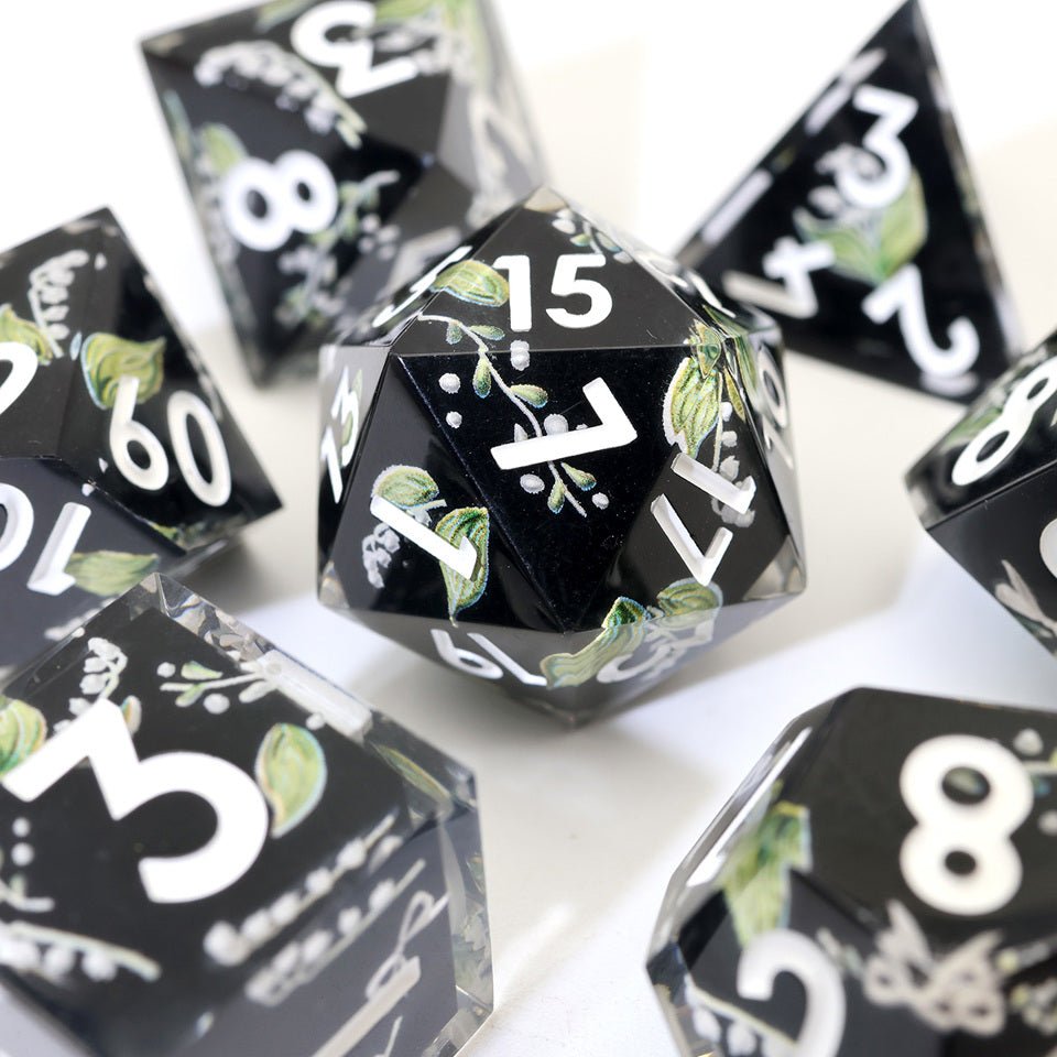 Midnight Moondrop | Art Core Dice| 7 Piece Set - DICE