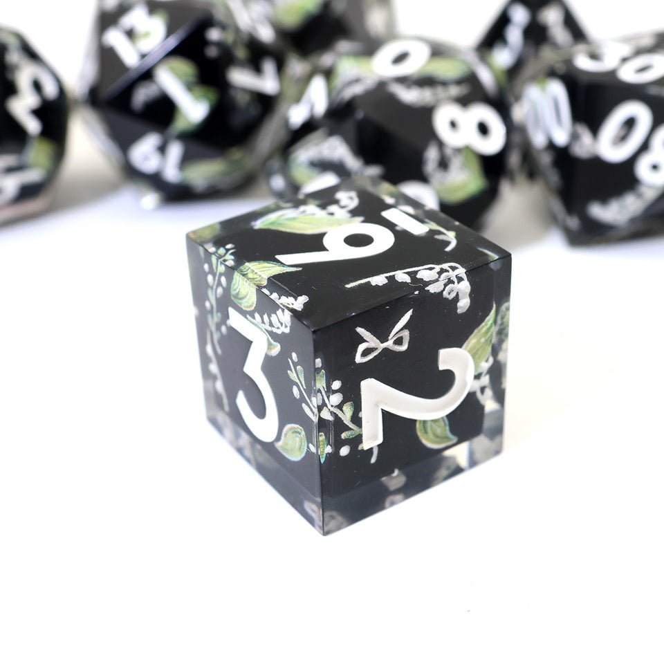 Midnight Moondrop | Art Core Dice| 7 Piece Set - DICE