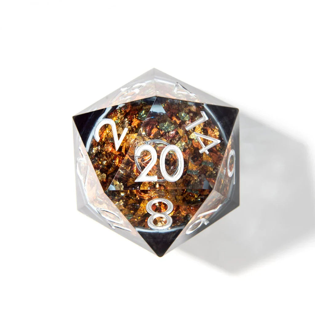 Midnight Riches | 50mm D20 | Oversized Liquid Core - DICE