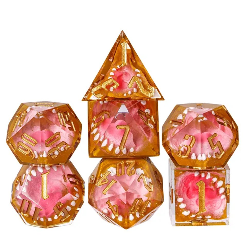 Mimic’s Clutch | Sharp Edge Dice | 7 Piece Set - DICE