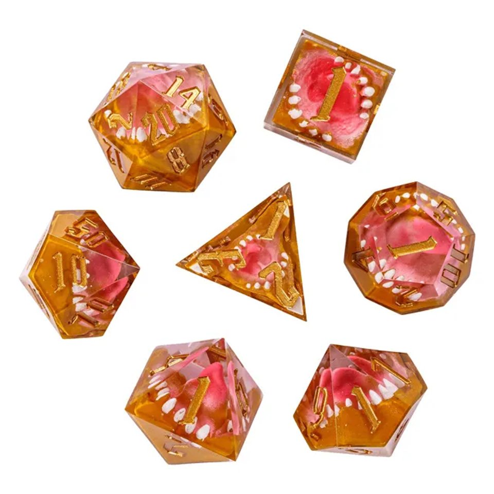 Mimic’s Clutch | Sharp Edge Dice | 7 Piece Set - DICE
