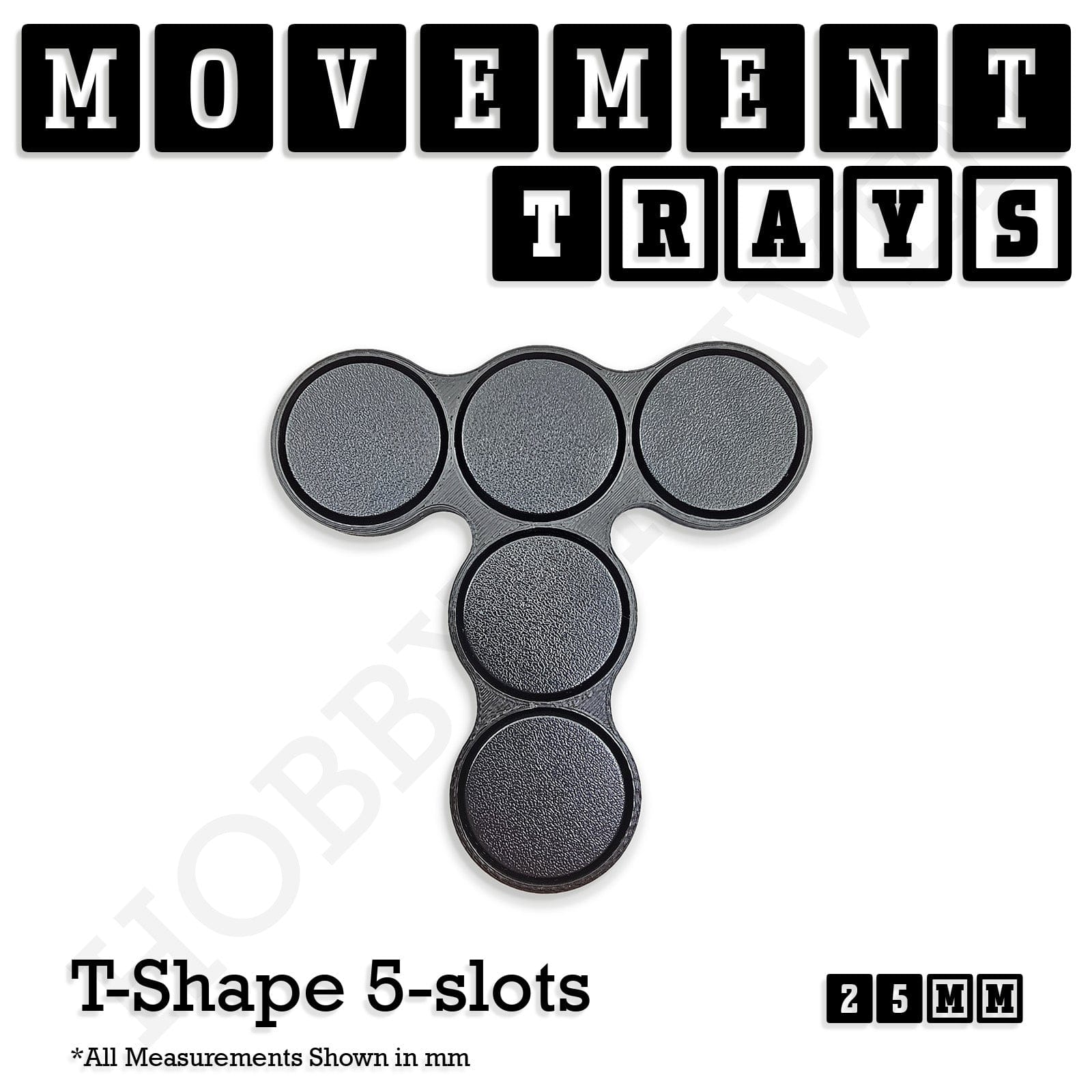 Movement Tray 25mm Movement Trays for Tabletop Games | Waargaming | Full Range