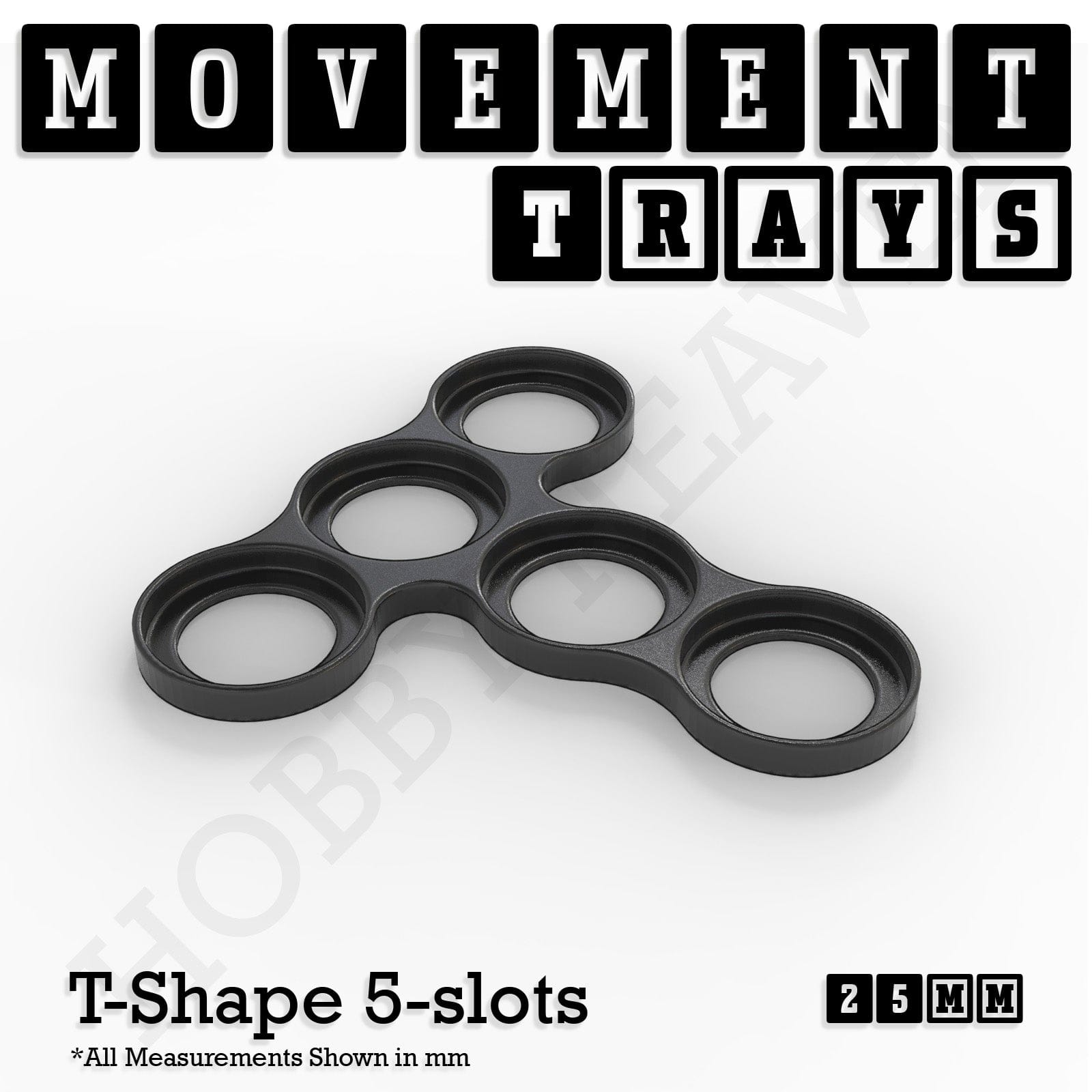 Movement Tray 25mm Movement Trays for Tabletop Games | Waargaming | Full Range