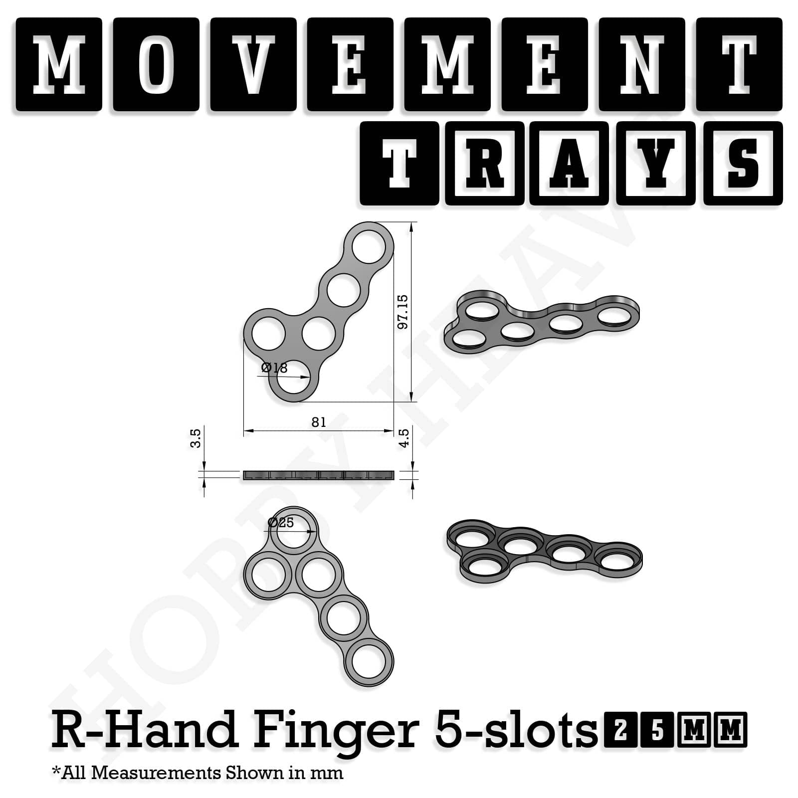 Movement Tray 25mm Movement Trays for Tabletop Games | Waargaming | Full Range