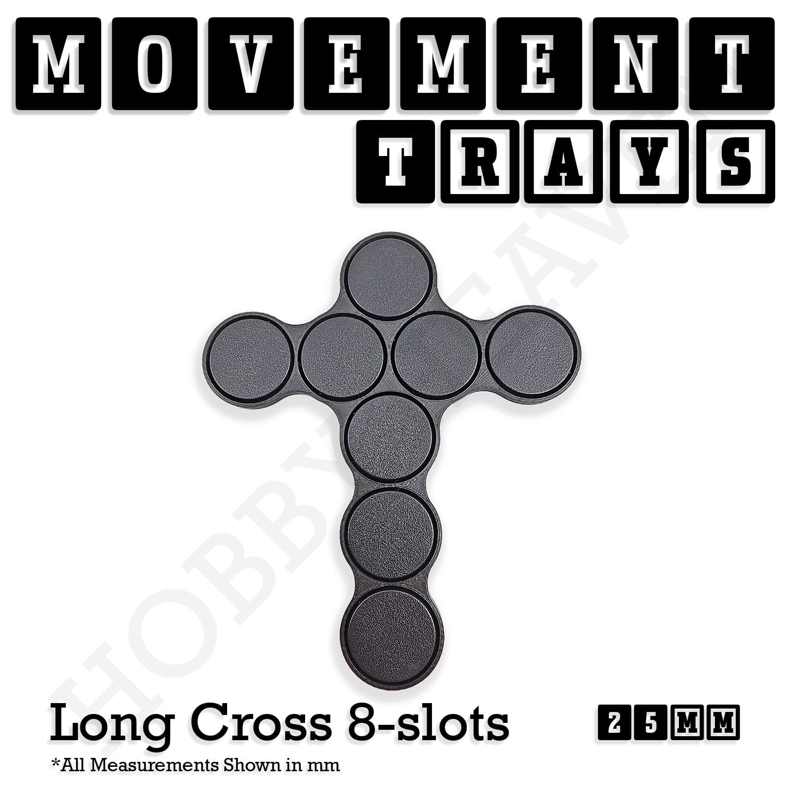 Movement Tray 25mm Movement Trays for Tabletop Games | Waargaming | Full Range