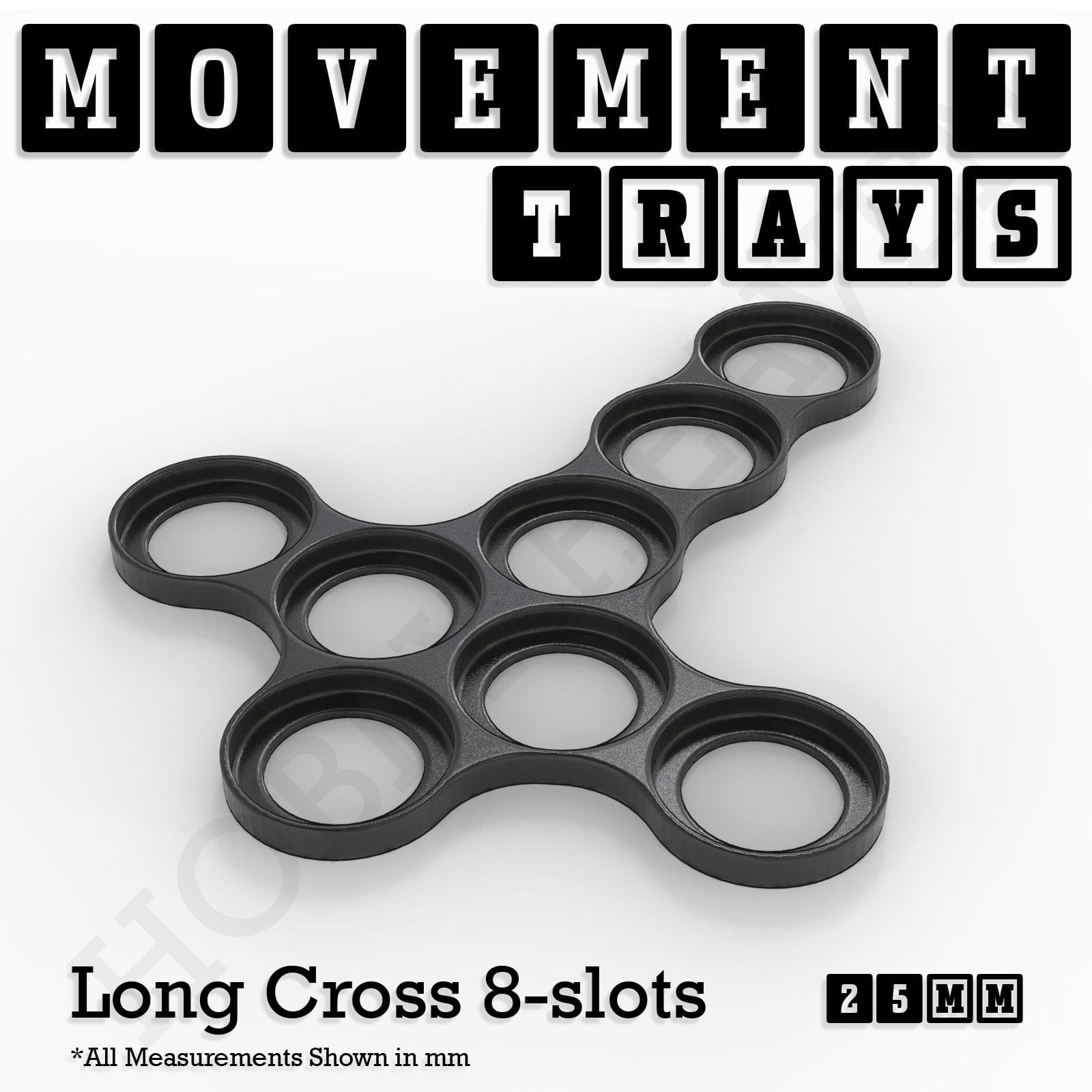 Movement Tray 25mm Movement Trays for Tabletop Games | Waargaming | Full Range
