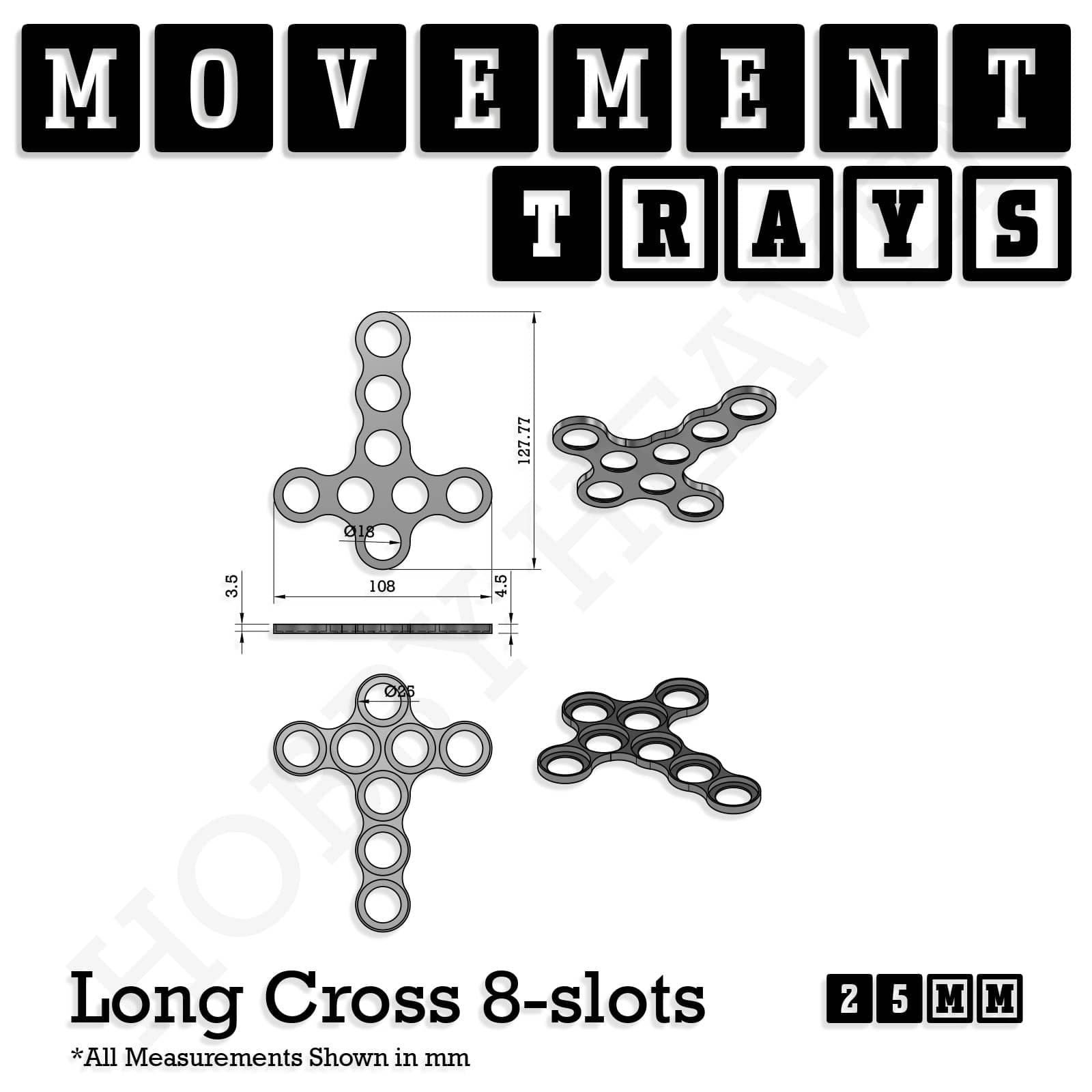Movement Tray 25mm Movement Trays for Tabletop Games | Waargaming | Full Range
