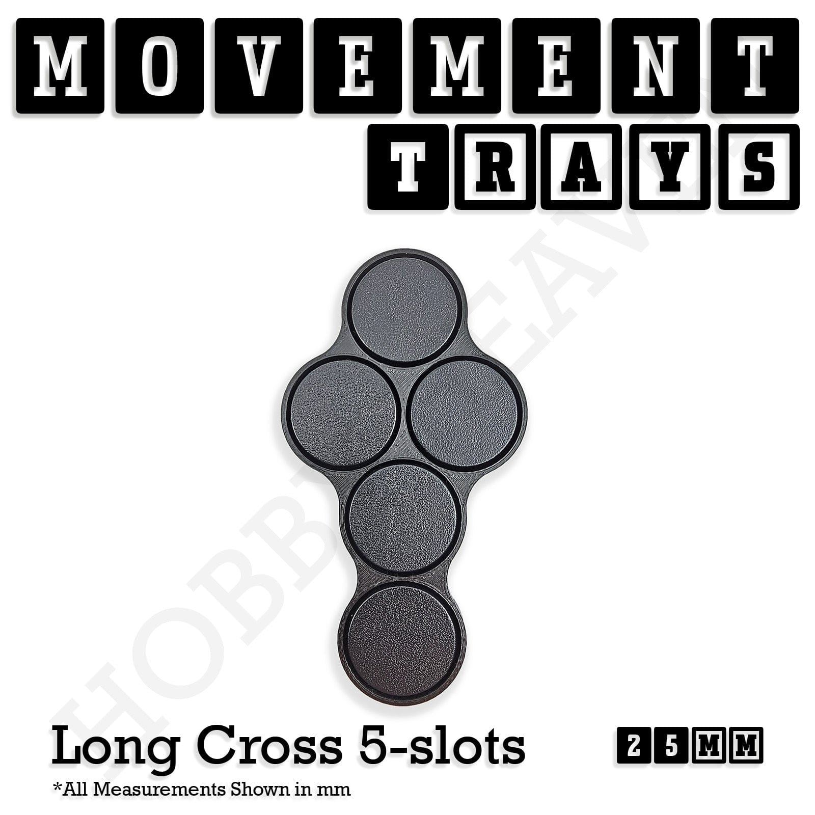 Movement Tray 25mm Movement Trays for Tabletop Games | Waargaming | Full Range