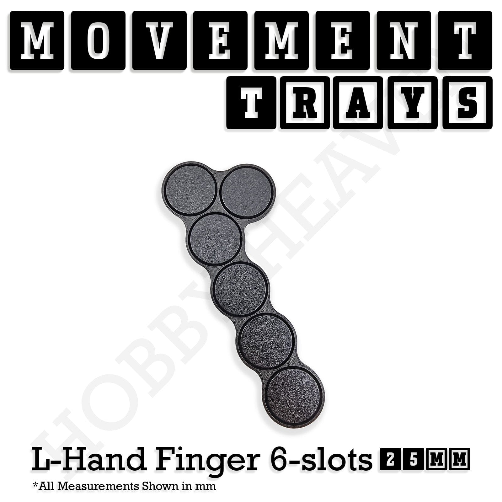 Movement Tray 25mm Movement Trays for Tabletop Games | Waargaming | Full Range