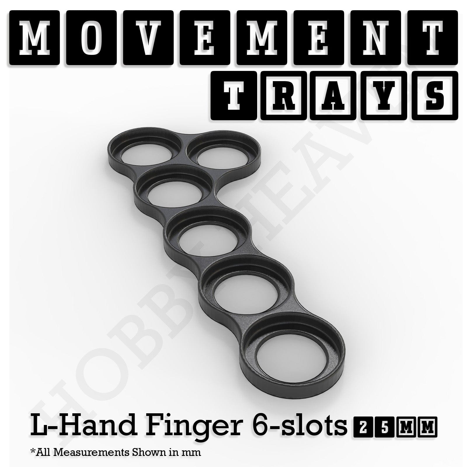 Movement Tray 25mm Movement Trays for Tabletop Games | Waargaming | Full Range