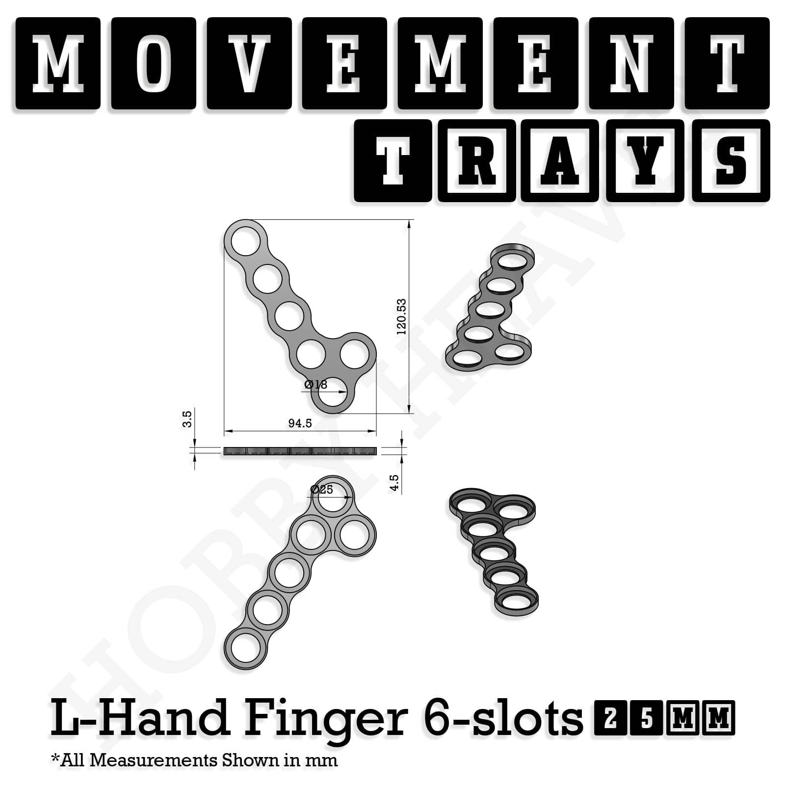 Movement Tray 25mm Movement Trays for Tabletop Games | Waargaming | Full Range