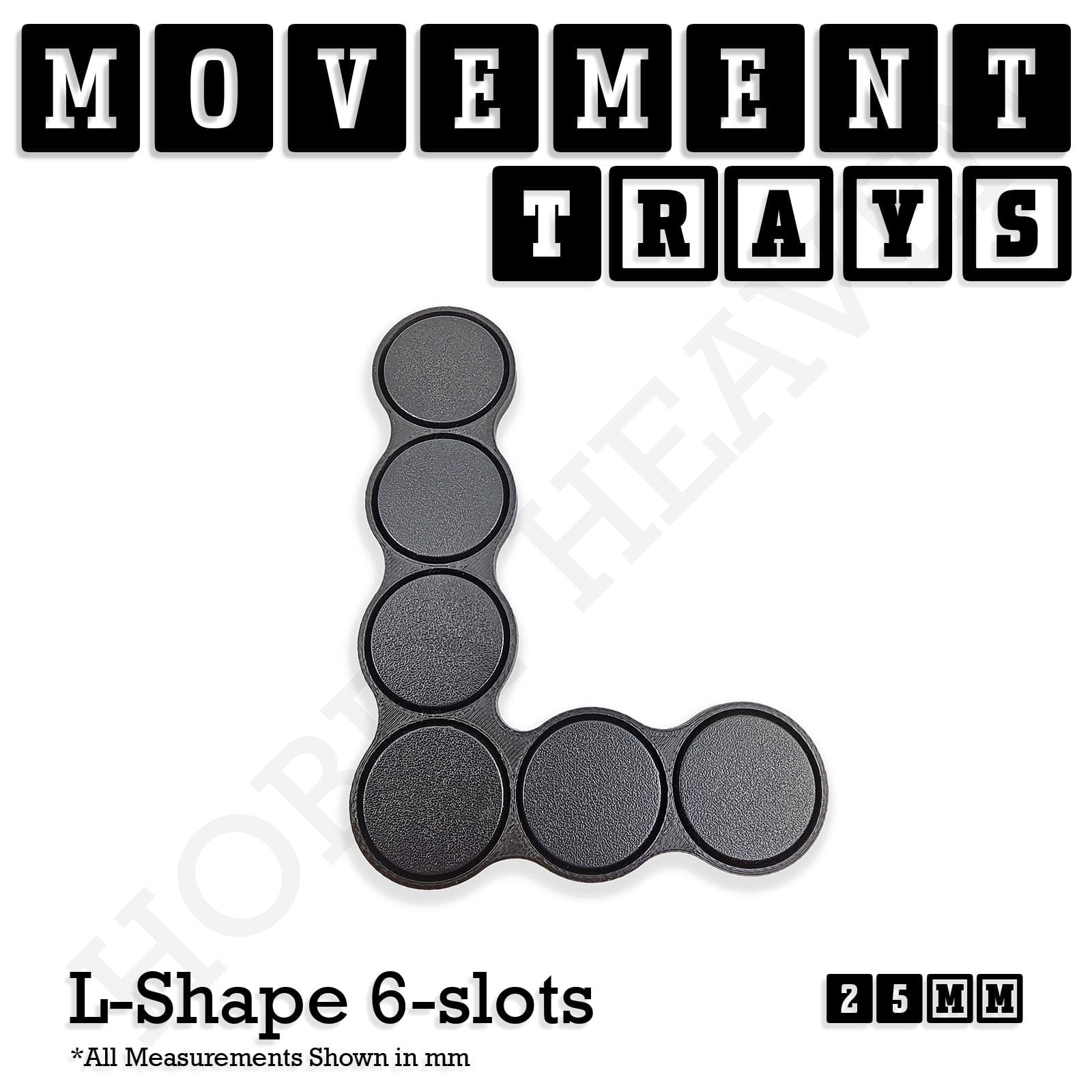 Movement Tray 25mm Movement Trays for Tabletop Games | Waargaming | Full Range