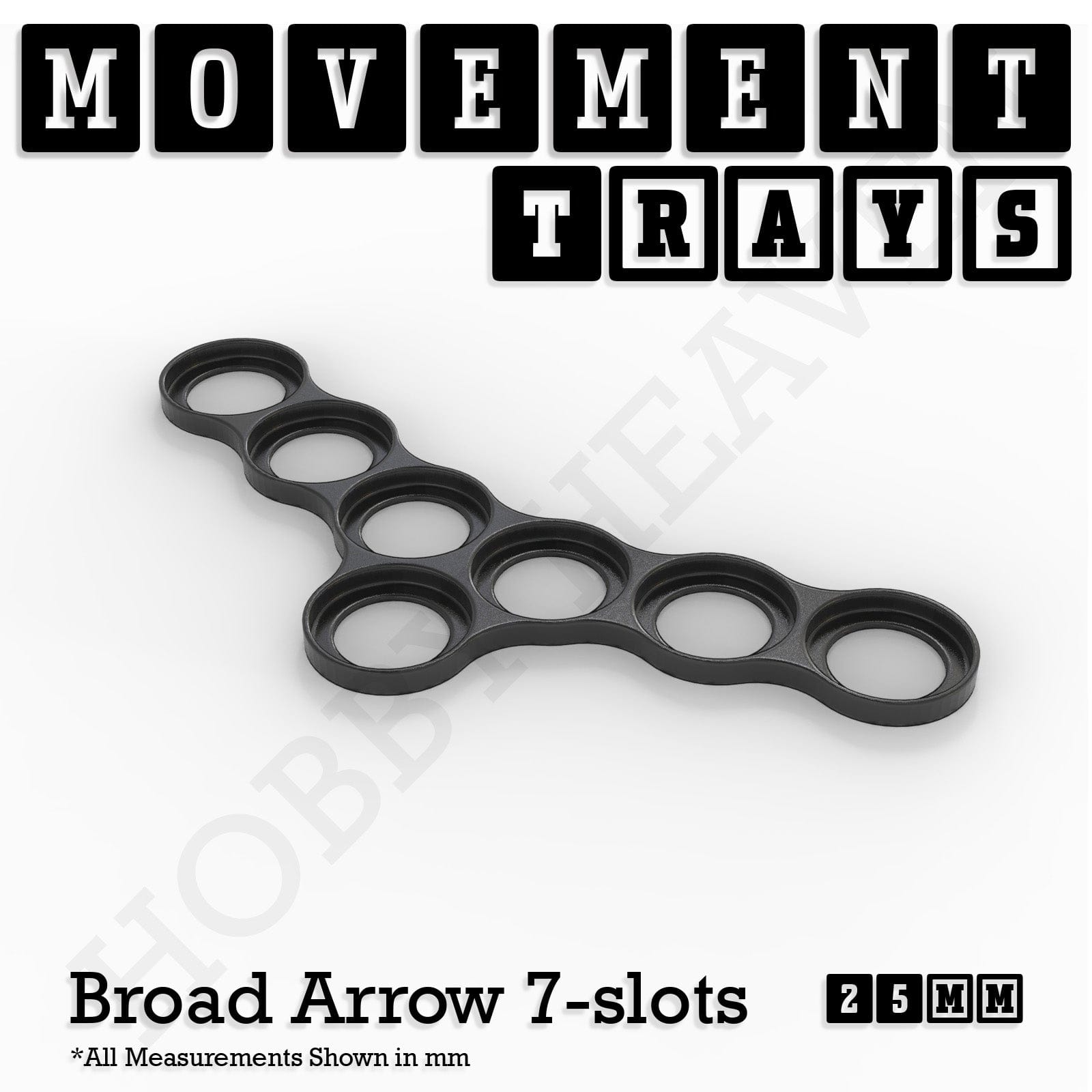Movement Tray 25mm Movement Trays for Tabletop Games | Waargaming | Full Range