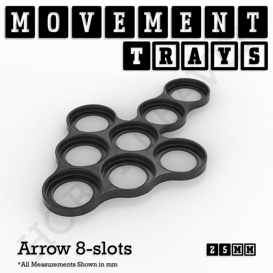 Movement Tray 25mm Movement Trays for Tabletop Games | Waargaming | Full Range