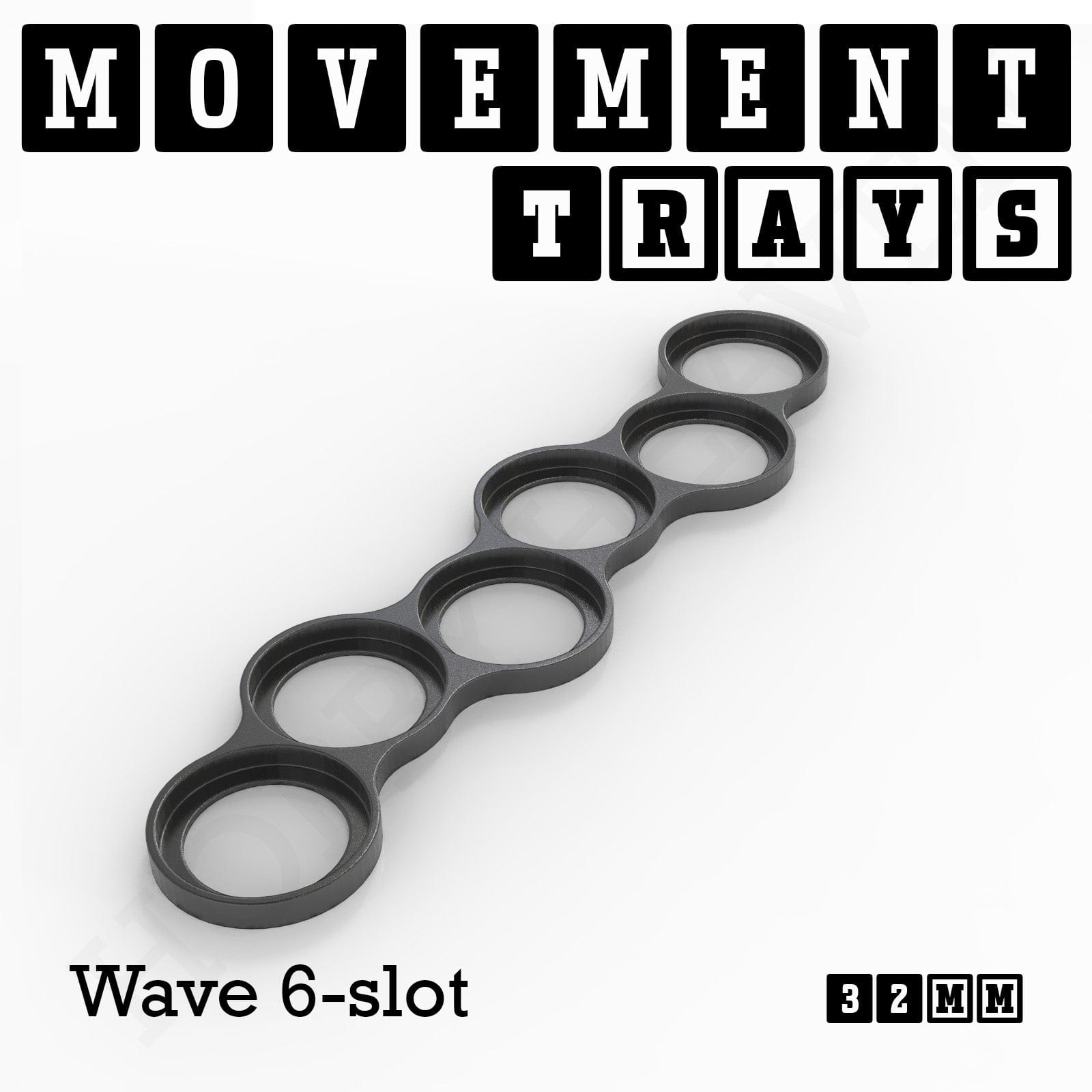 Movement Tray 32mm Movement Trays for Tabletop Games | Compatible with Popular Miniatures | Full Range