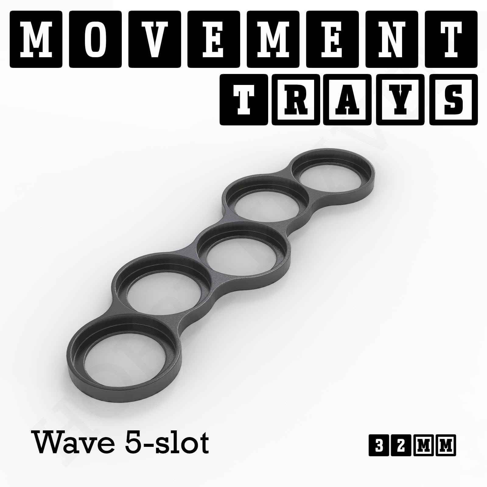 Movement Tray 32mm Movement Trays for Tabletop Games | Compatible with Popular Miniatures | Full Range