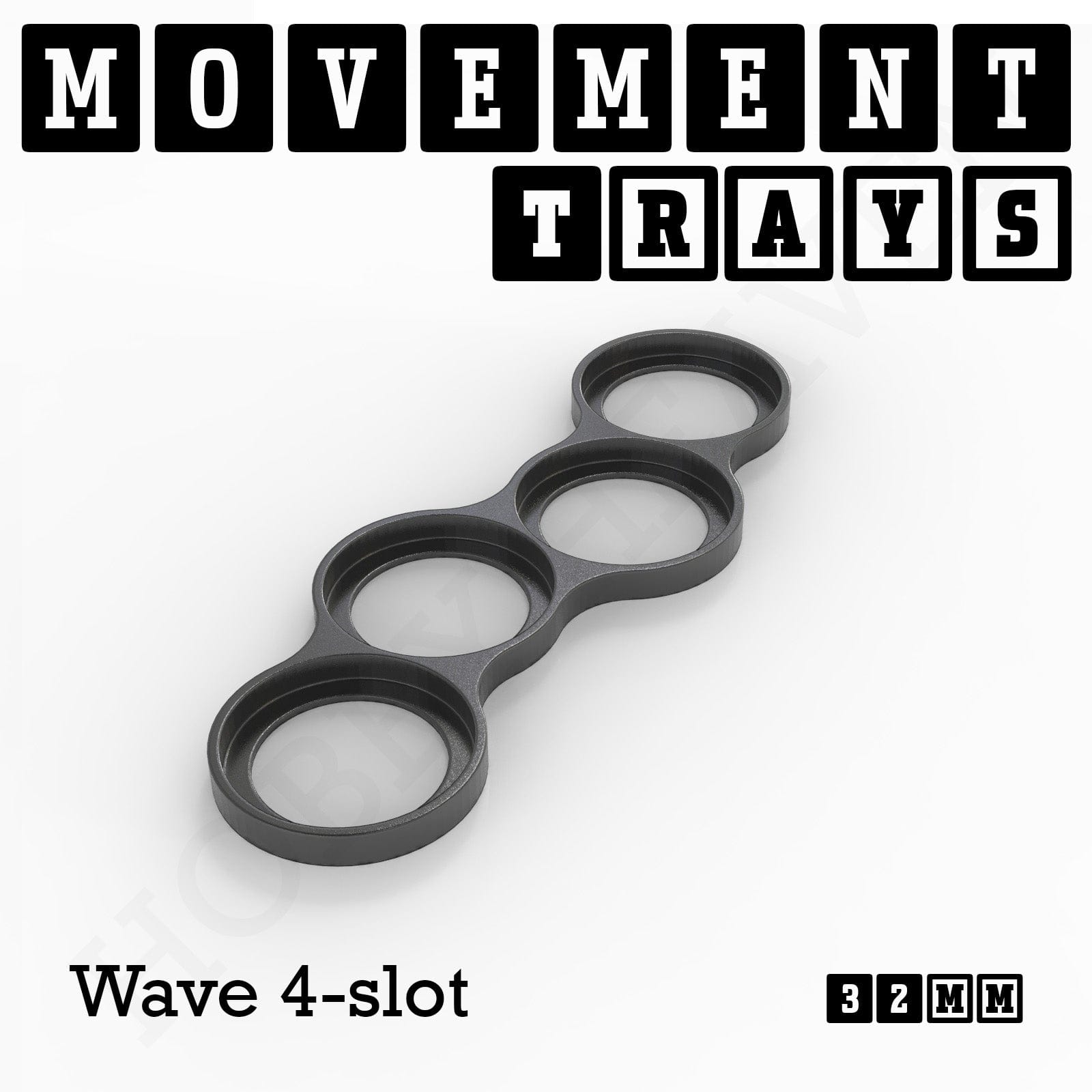 Movement Tray 32mm Movement Trays for Tabletop Games | Compatible with Popular Miniatures | Full Range