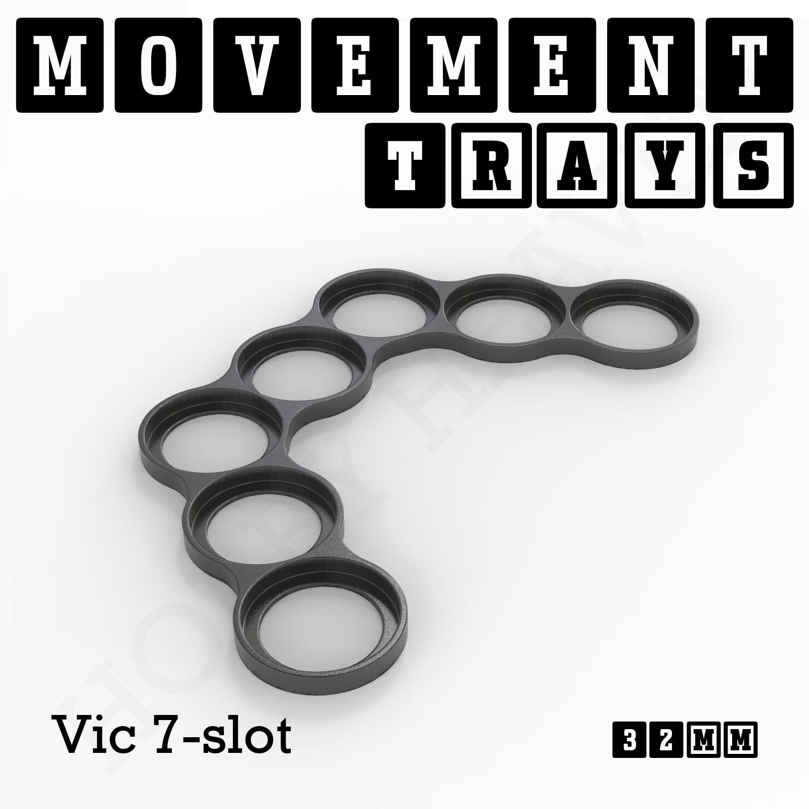 Movement Tray 32mm Movement Trays for Tabletop Games | Compatible with Popular Miniatures | Full Range