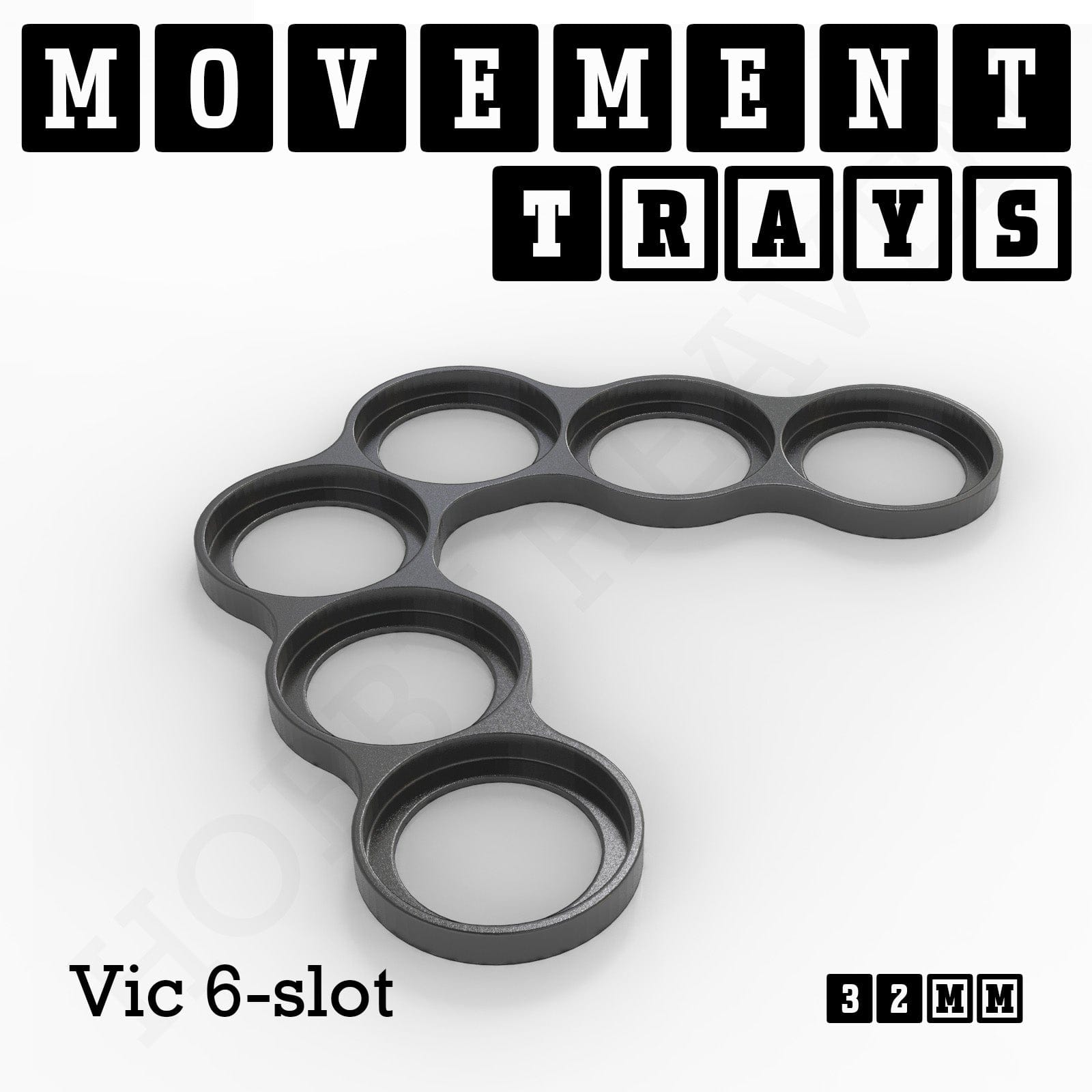 Movement Tray 32mm Movement Trays for Tabletop Games | Compatible with Popular Miniatures | Full Range