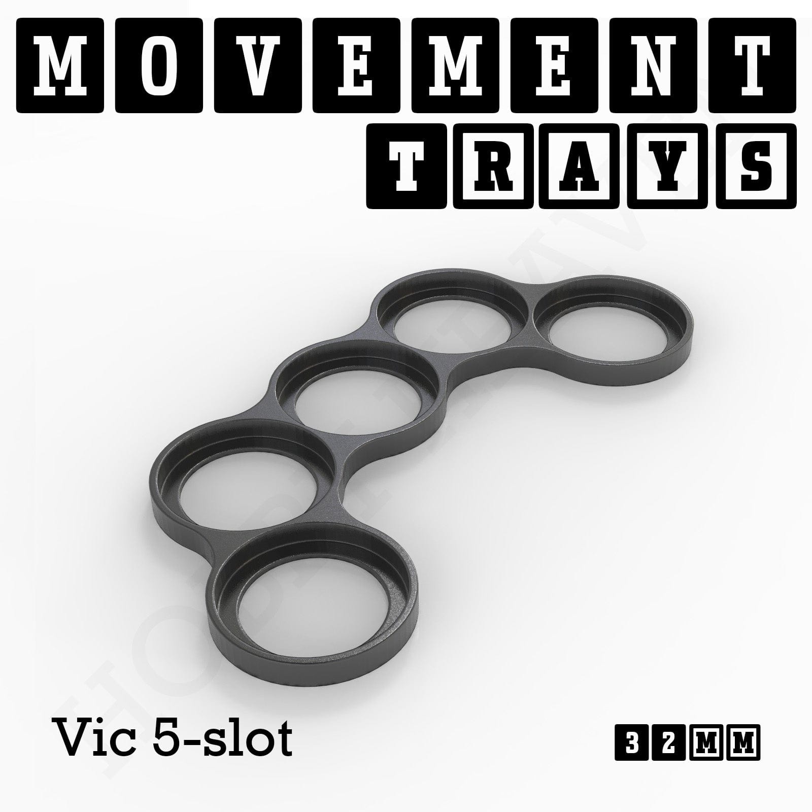 Movement Tray 32mm Movement Trays for Tabletop Games | Compatible with Popular Miniatures | Full Range