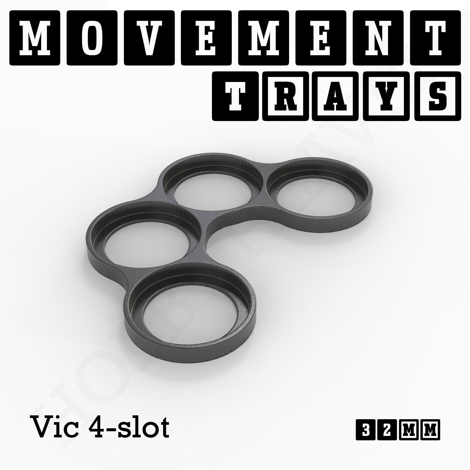 Movement Tray 32mm Movement Trays for Tabletop Games | Compatible with Popular Miniatures | Full Range