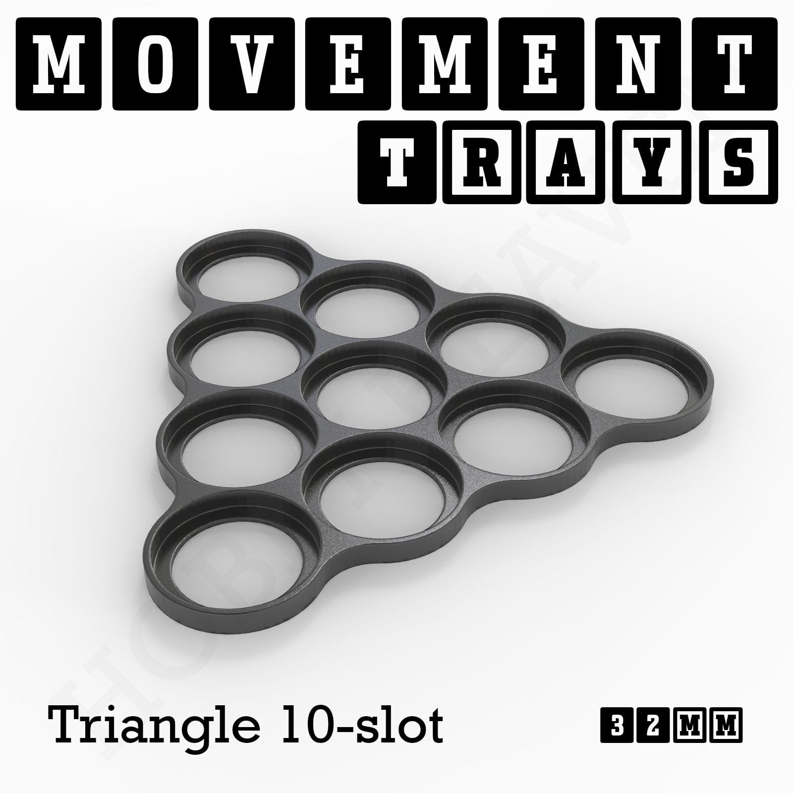 Movement Tray 32mm Movement Trays for Tabletop Games | Compatible with Popular Miniatures | Full Range