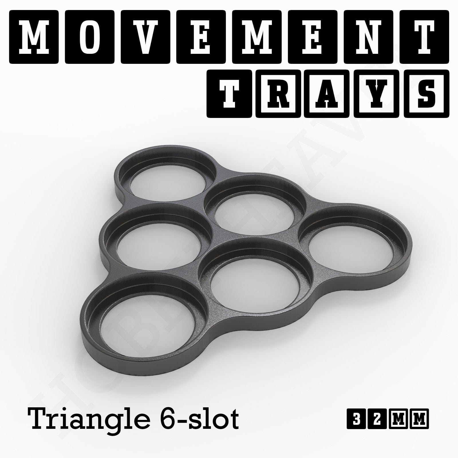 Movement Tray 32mm Movement Trays for Tabletop Games | Compatible with Popular Miniatures | Full Range