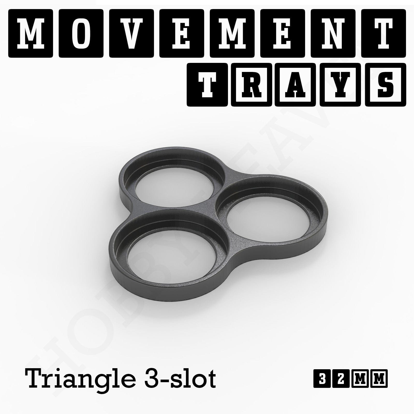 Movement Tray 32mm Movement Trays for Tabletop Games | Compatible with Popular Miniatures | Full Range