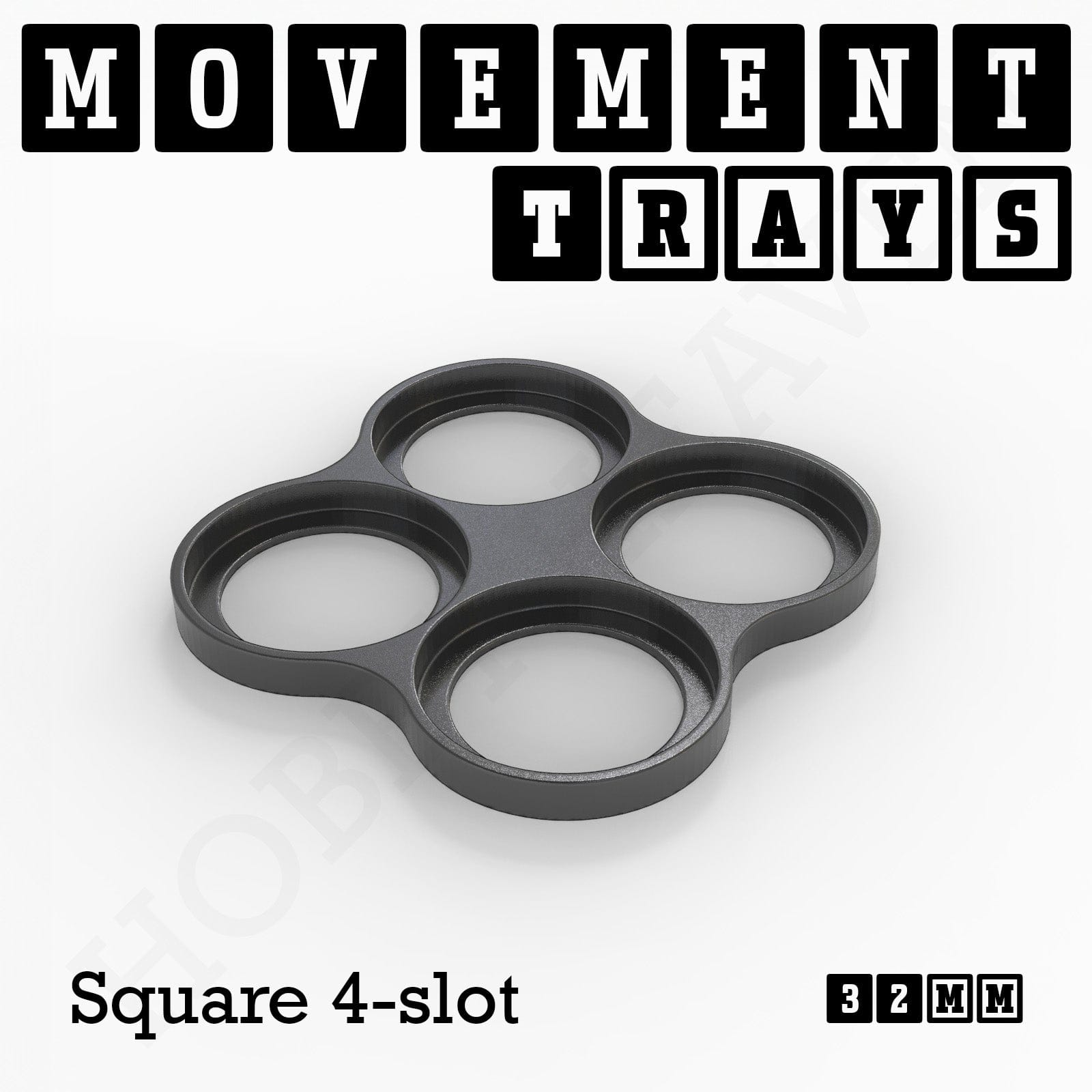 Movement Tray 32mm Movement Trays for Tabletop Games | Compatible with Popular Miniatures | Full Range
