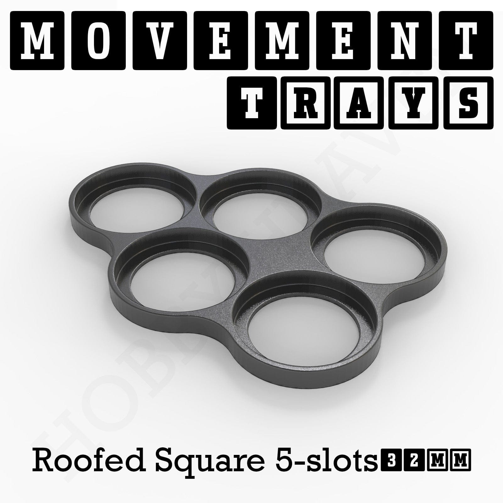 Movement Tray 32mm Movement Trays for Tabletop Games | Compatible with Popular Miniatures | Full Range