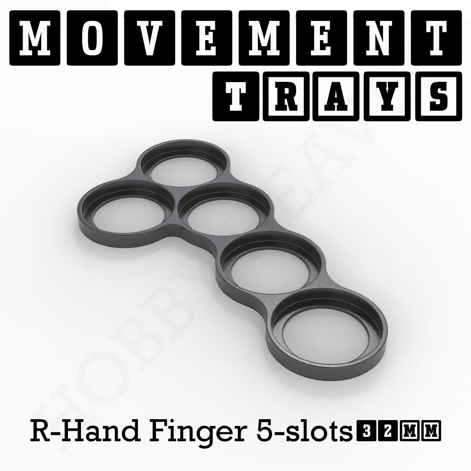Movement Tray 32mm Movement Trays for Tabletop Games | Compatible with Popular Miniatures | Full Range