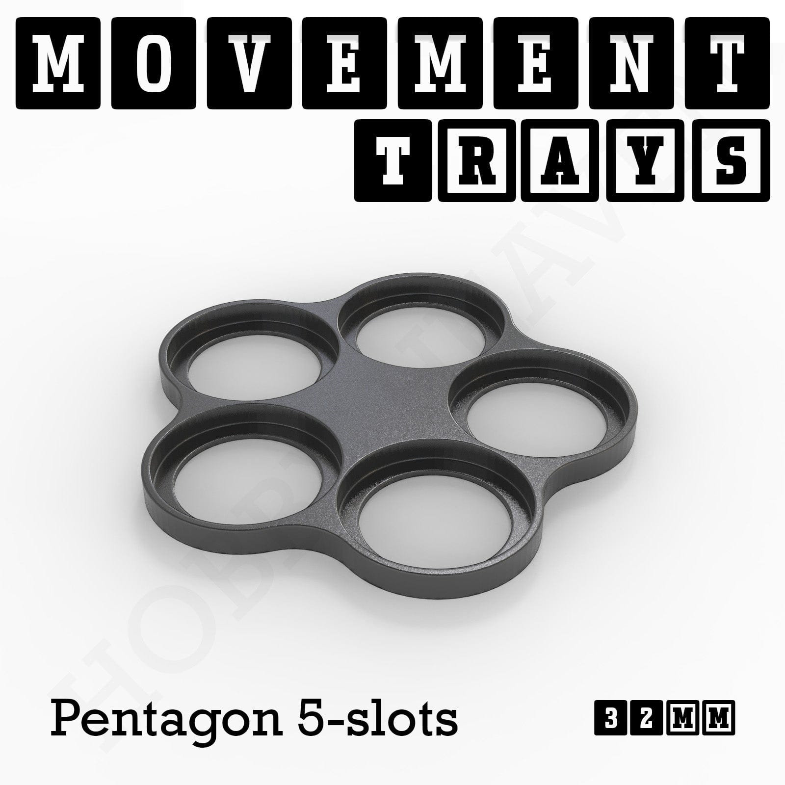 Movement Tray 32mm Movement Trays for Tabletop Games | Compatible with Popular Miniatures | Full Range