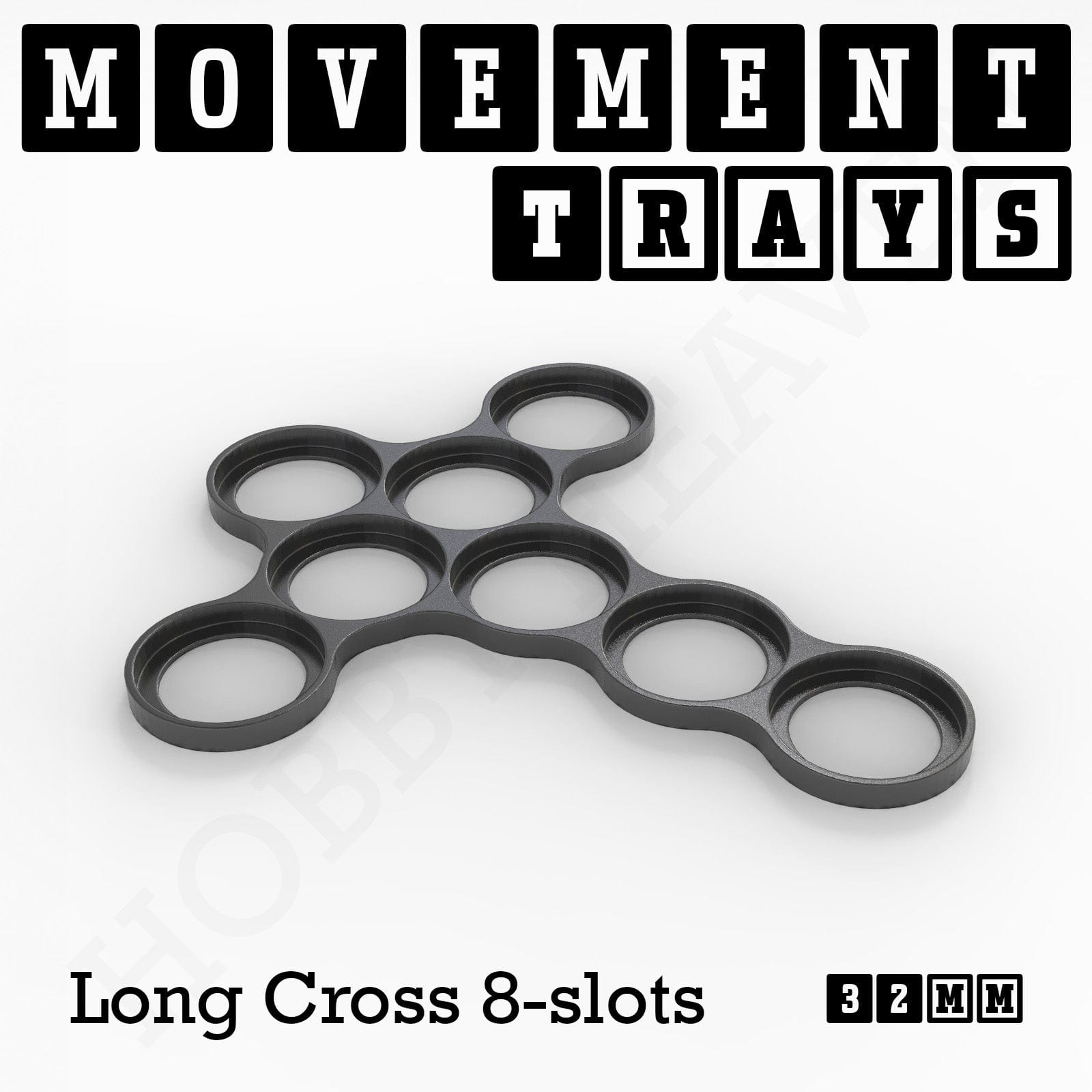 Movement Tray 32mm Movement Trays for Tabletop Games | Compatible with Popular Miniatures | Full Range