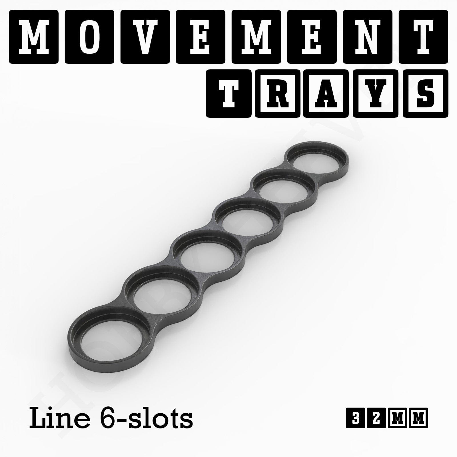 Movement Tray 32mm Movement Trays for Tabletop Games | Compatible with Popular Miniatures | Full Range
