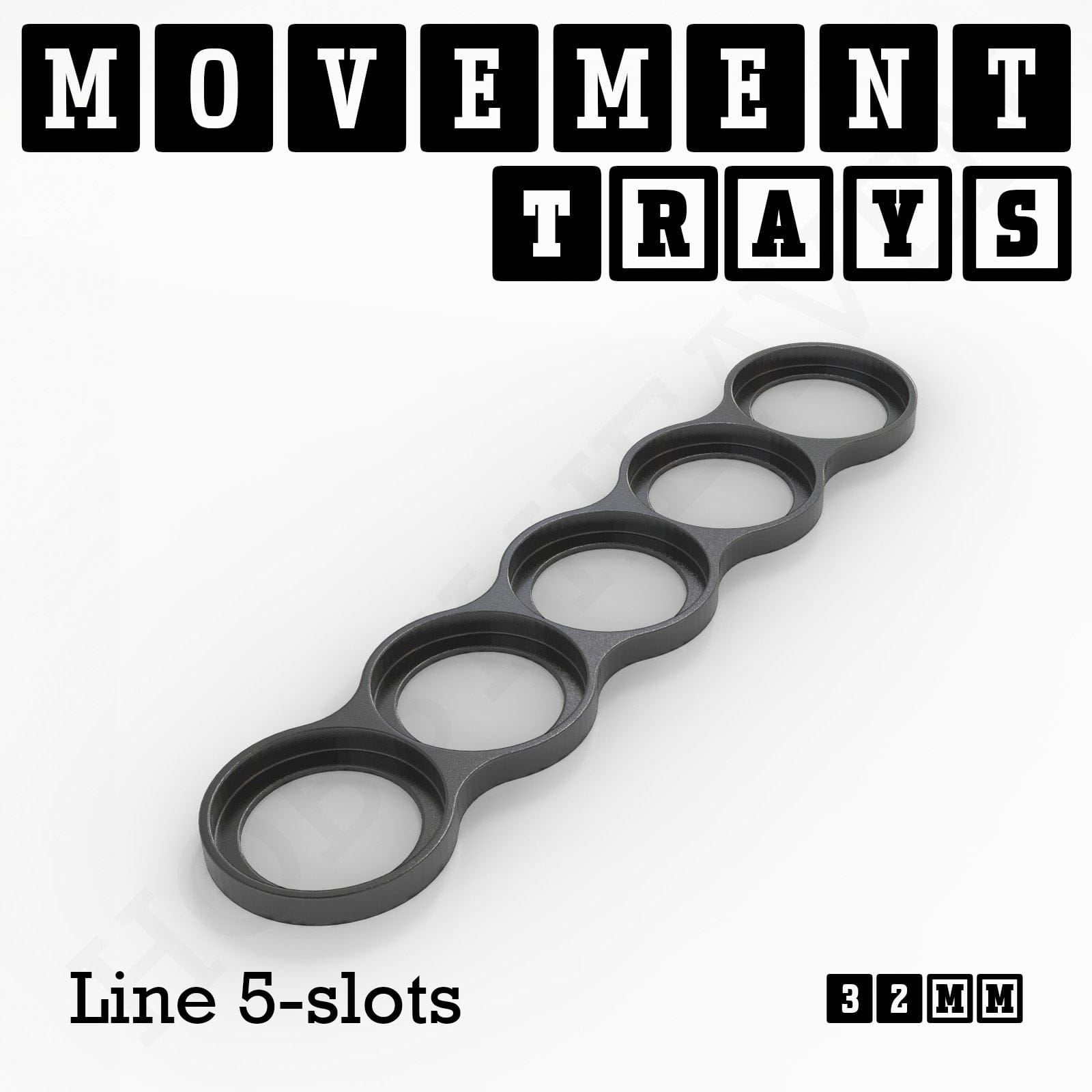 Movement Tray 32mm Movement Trays for Tabletop Games | Compatible with Popular Miniatures | Full Range