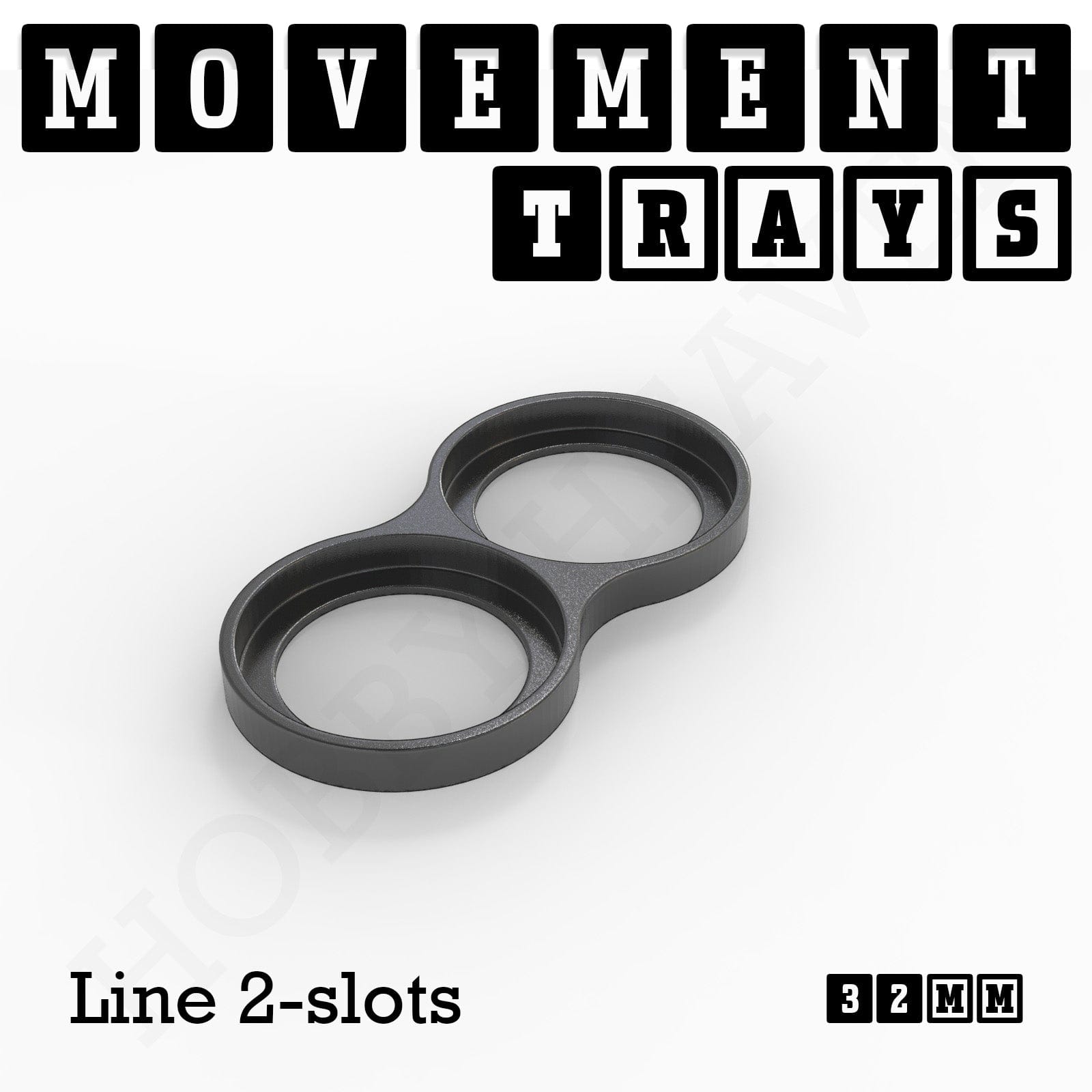 Movement Tray 32mm Movement Trays for Tabletop Games | Compatible with Popular Miniatures | Full Range
