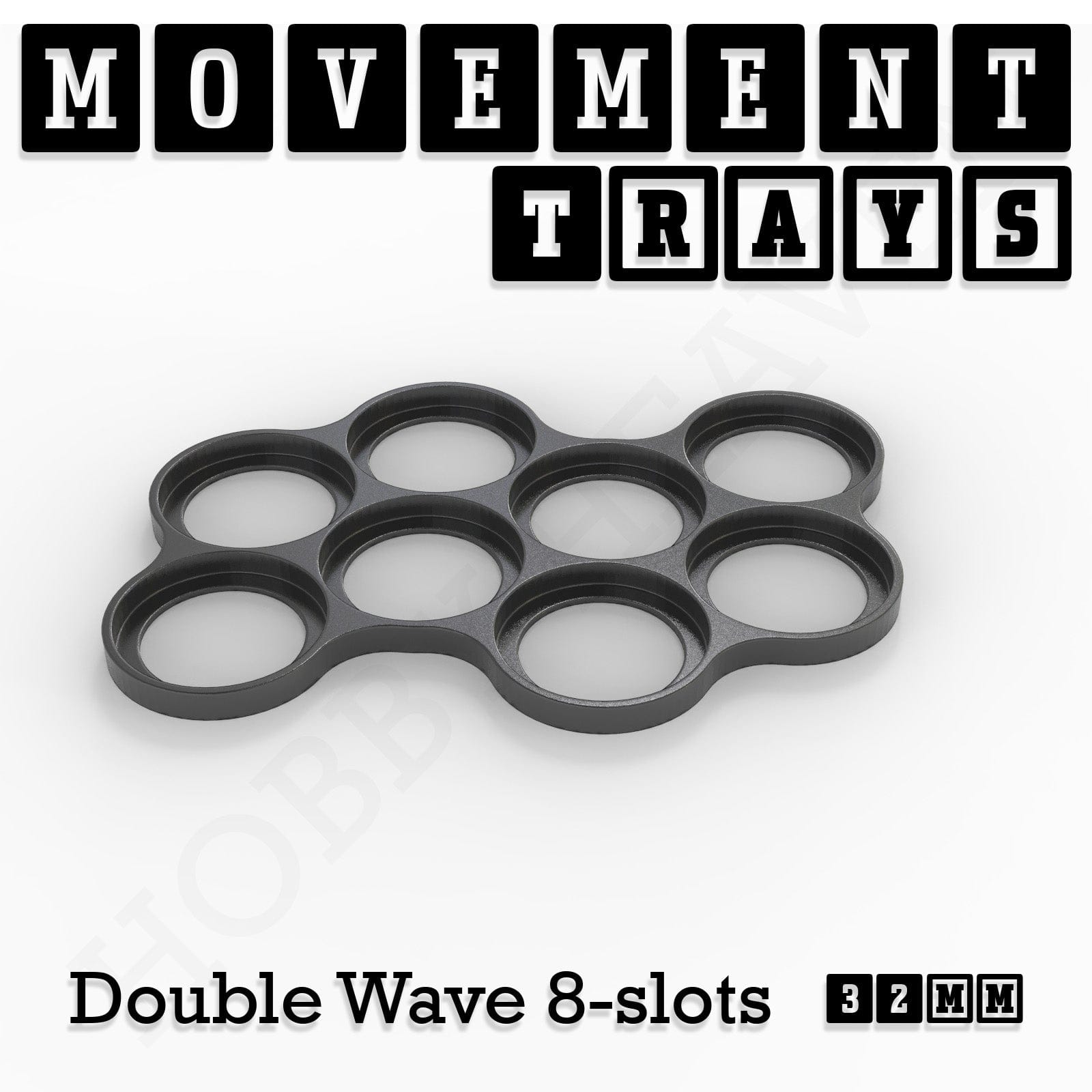 Movement Tray 32mm Movement Trays for Tabletop Games | Compatible with Popular Miniatures | Full Range