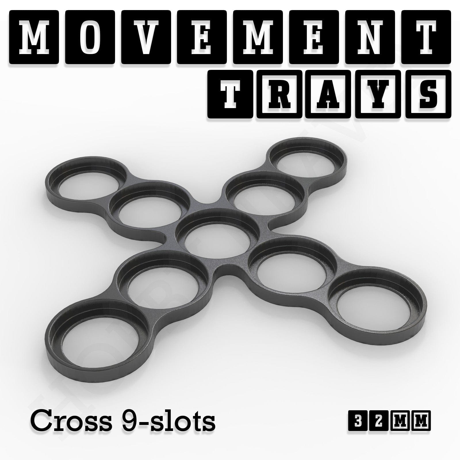 Movement Tray 32mm Movement Trays for Tabletop Games | Compatible with Popular Miniatures | Full Range
